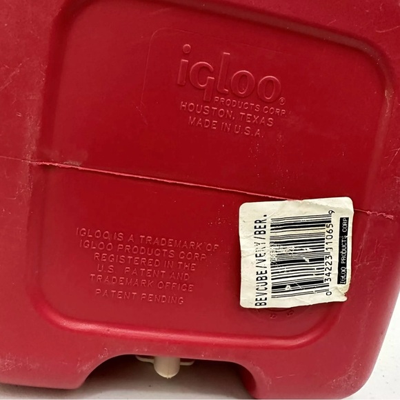 Vintage Igloo Beverage Cube Red 1 Gal/3.8 L Hot Cold Chest Cooler Made in USA - Picture 14 of 14